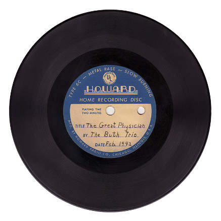 homemade 78 rpm record