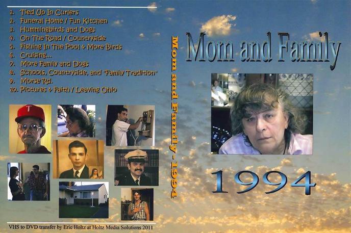 DVD case insert for 1994 VHS tape transfer