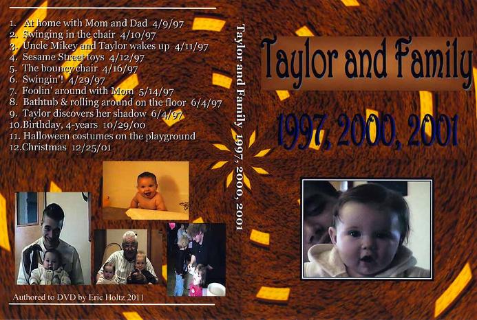 DVD case insert for 1997 VHS tape transfer