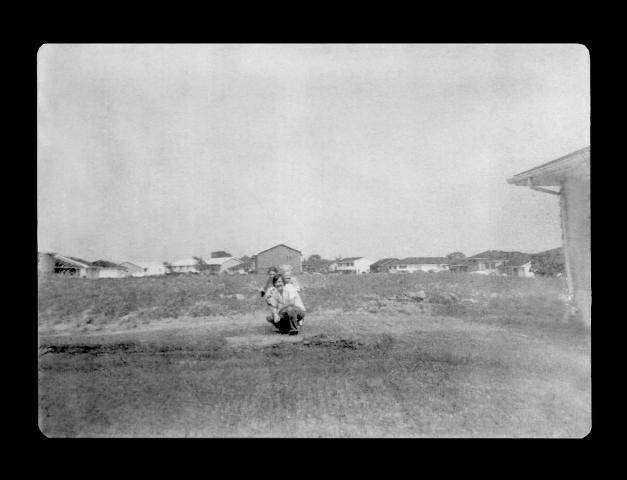 After black and white print photo restoration.